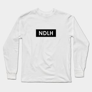 Nick de la Hoyde White Logo Tee Long Sleeve T-Shirt